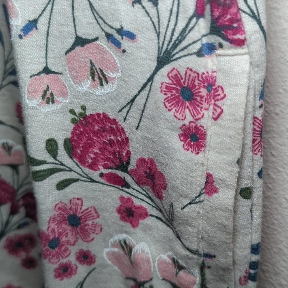 True Craft Gray & Pink Floral Dress with Pockets Girls Size 8